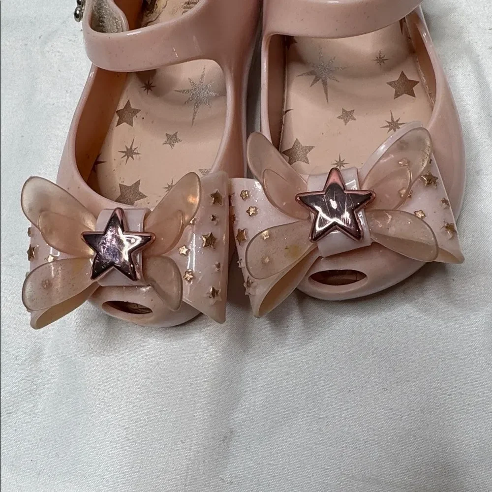 Mini Melissa Girl’s Ultragirl Star Toddler Ballet Flats. Size 7.